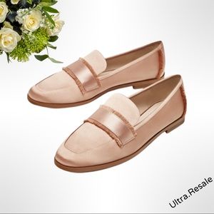 Zara Basic Frayed Satin Loafer